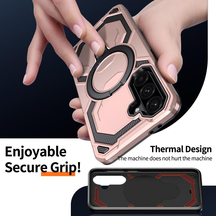 For Samsung Galaxy A56 5G Cooling MagSafe Holder Phone Case