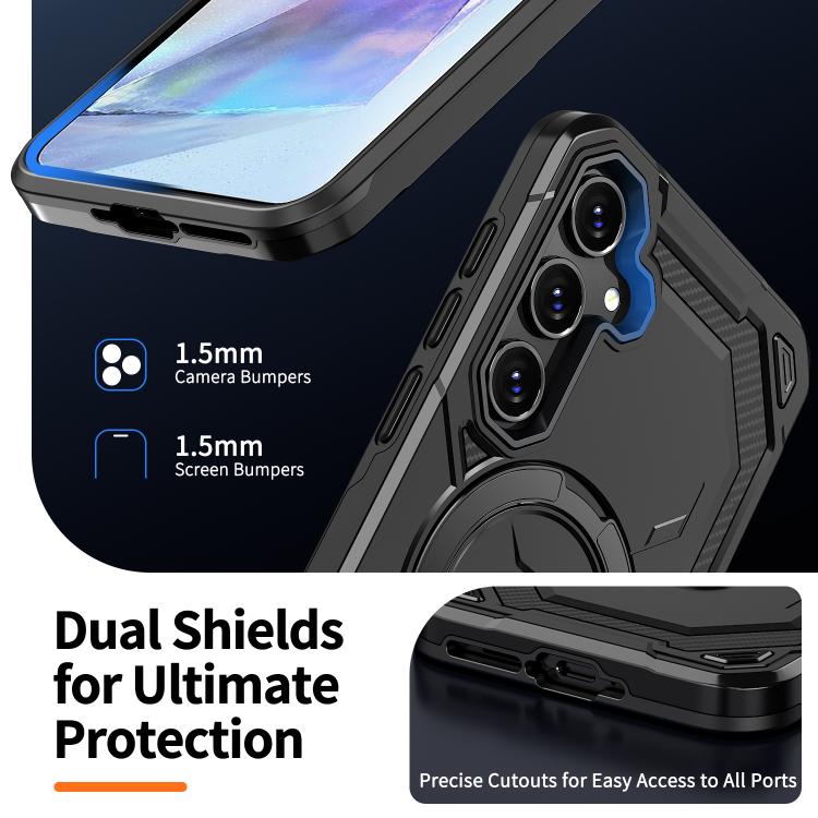 For Samsung Galaxy A55 5G Cooling MagSafe Holder Phone Case