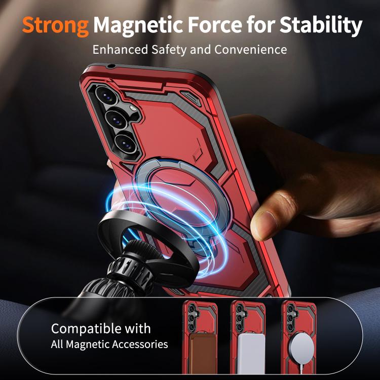 For Samsung Galaxy A55 5G Cooling MagSafe Holder Phone Case
