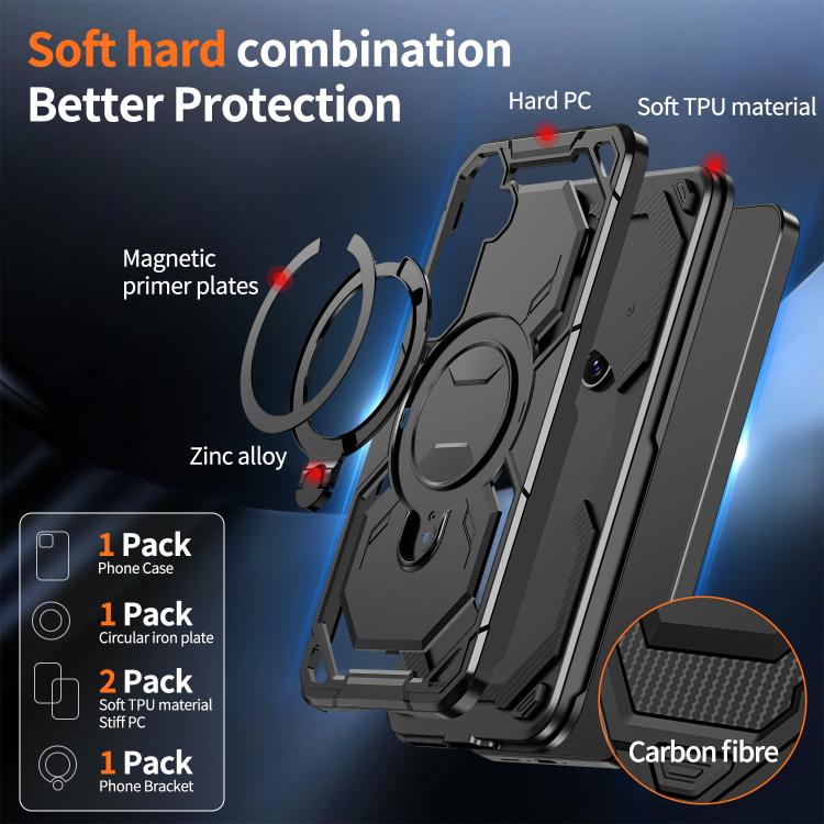 For Samsung Galaxy A35 5G Cooling MagSafe Holder Phone Case