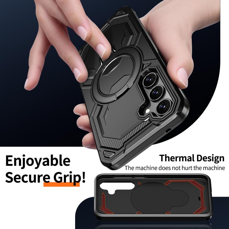 For Samsung Galaxy A35 5G Cooling MagSafe Holder Phone Case