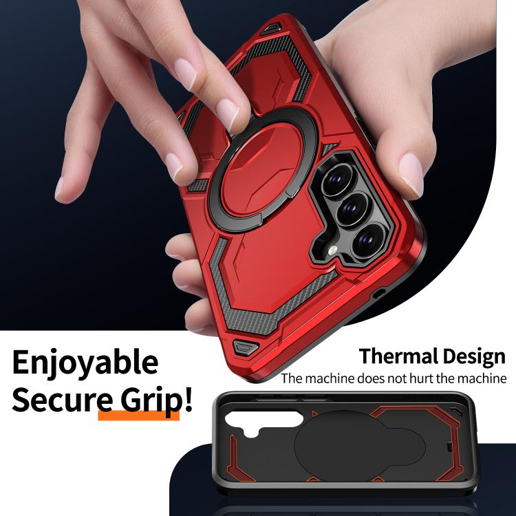 For Samsung Galaxy A35 5G Cooling MagSafe Holder Phone Case