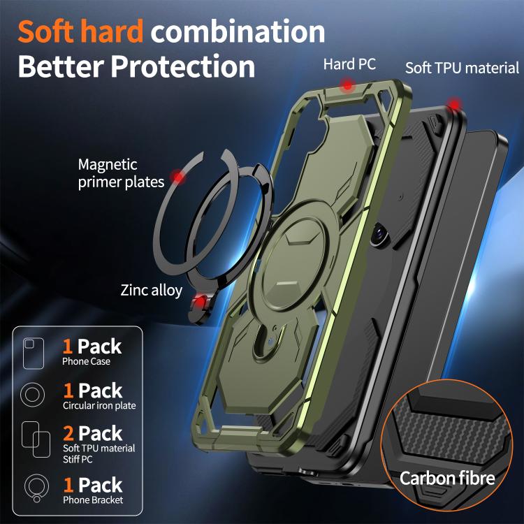 For Samsung Galaxy A35 5G Cooling MagSafe Holder Phone Case