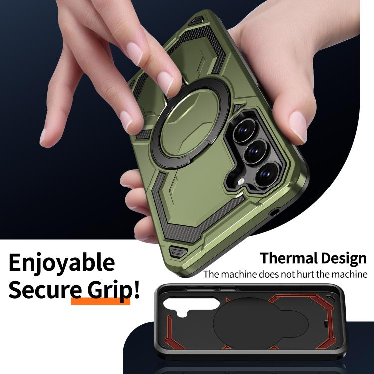 For Samsung Galaxy A35 5G Cooling MagSafe Holder Phone Case