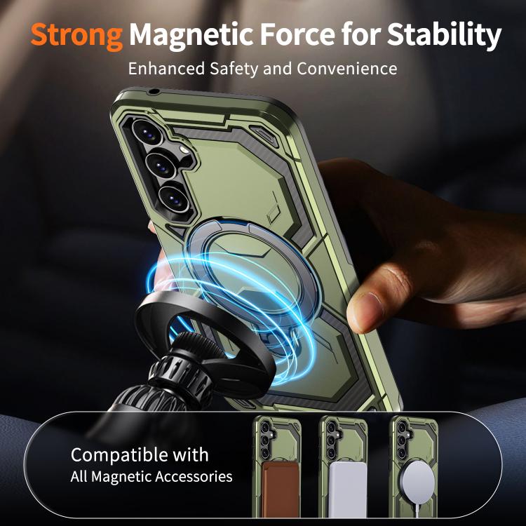 For Samsung Galaxy A35 5G Cooling MagSafe Holder Phone Case
