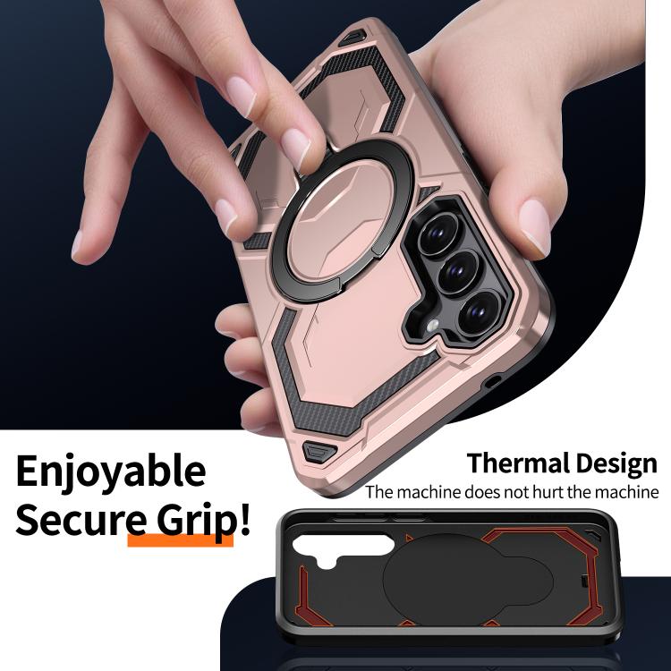 For Samsung Galaxy A35 5G Cooling MagSafe Holder Phone Case