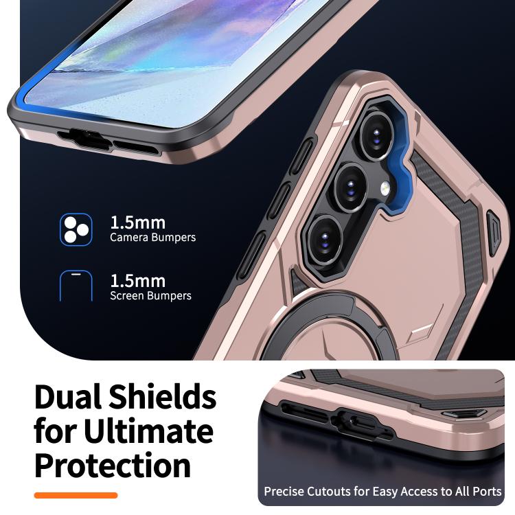 For Samsung Galaxy A35 5G Cooling MagSafe Holder Phone Case