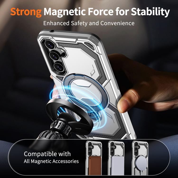 For Samsung Galaxy A35 5G Cooling MagSafe Holder Phone Case