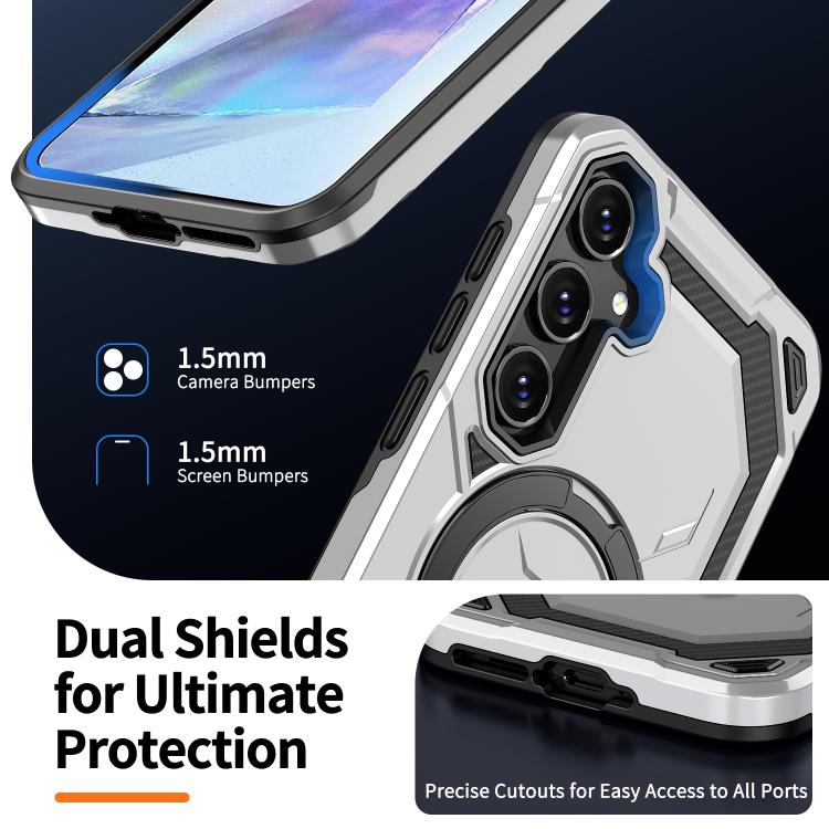 For Samsung Galaxy A35 5G Cooling MagSafe Holder Phone Case