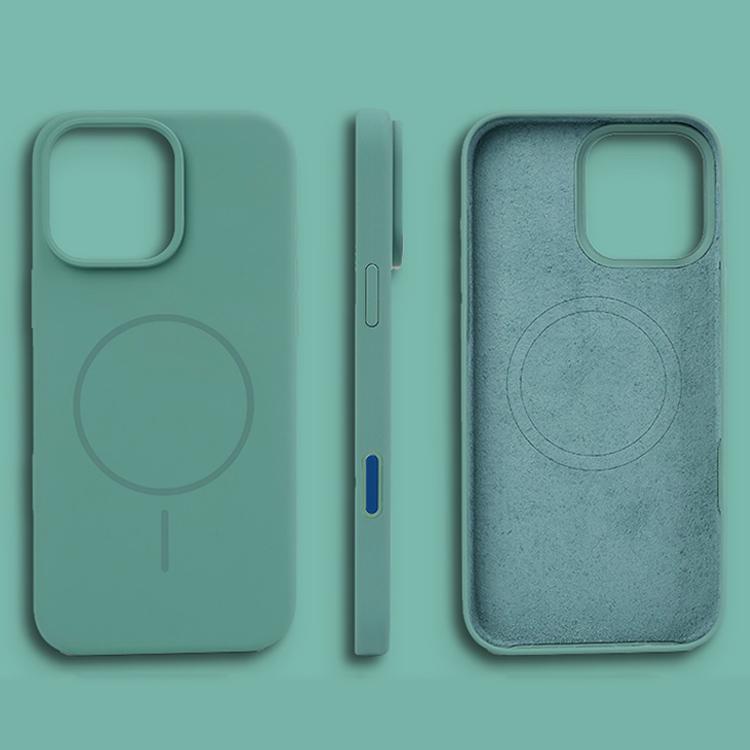 For iPhone 16 Pro Liquid Silicone Magsafe Phone Case with AI Camera Control Button
