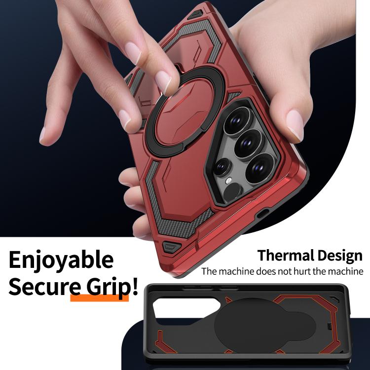 For Samsung Galaxy S23 5G Cooling MagSafe Holder Phone Case