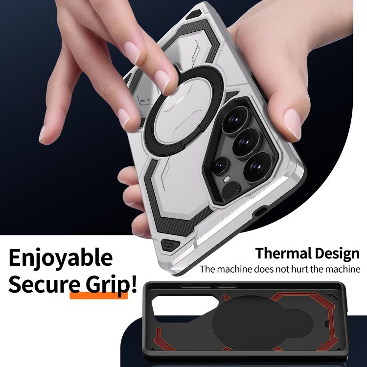 For Samsung Galaxy S23 5G Cooling MagSafe Holder Phone Case