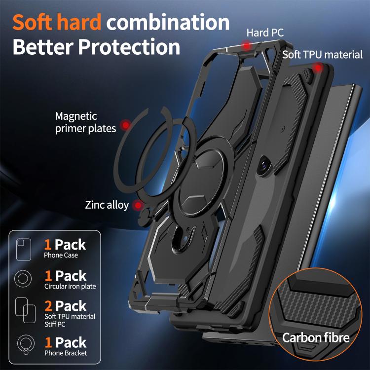 For Samsung Galaxy S23 Ultra 5G Cooling MagSafe Holder Phone Case