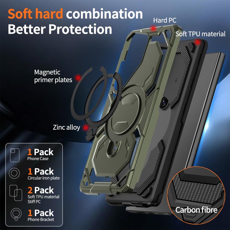 For Samsung Galaxy S23 Ultra 5G Cooling MagSafe Holder Phone Case