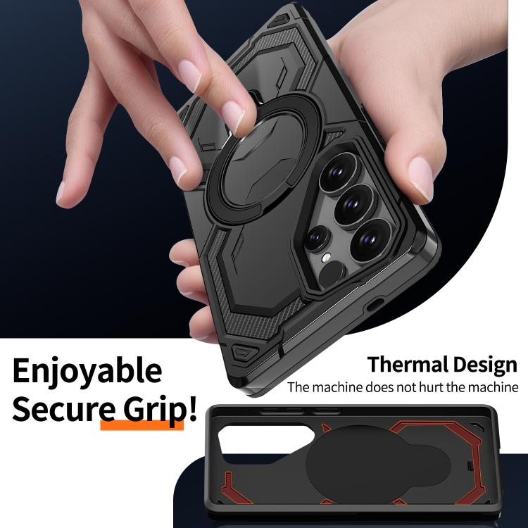 For Samsung Galaxy S25 Ultra 5G Cooling MagSafe Holder Phone Case