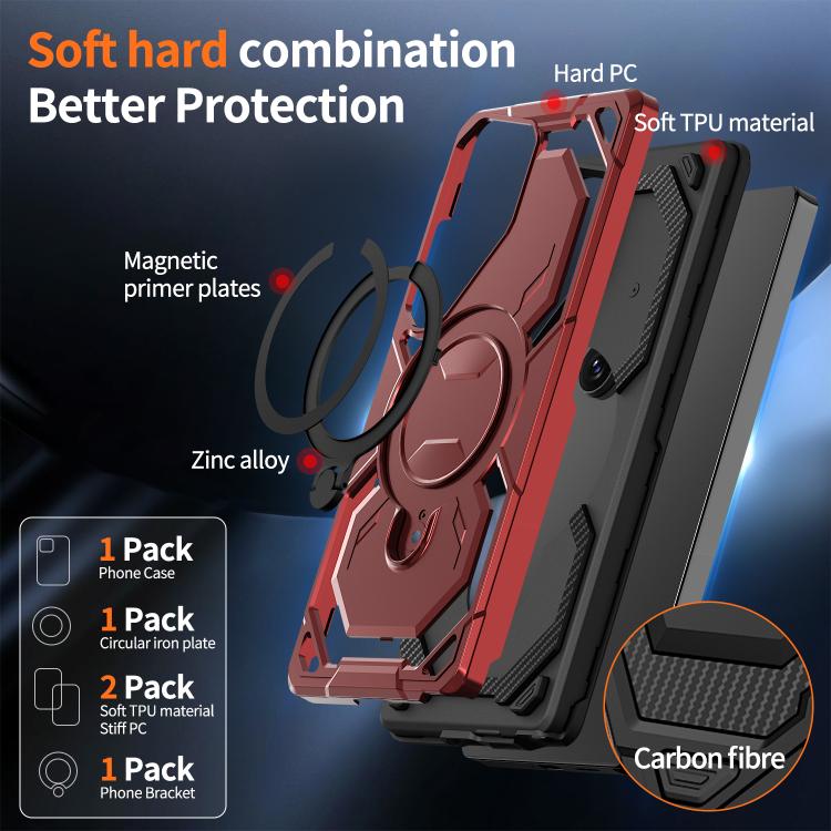 For Samsung Galaxy S25 Ultra 5G Cooling MagSafe Holder Phone Case