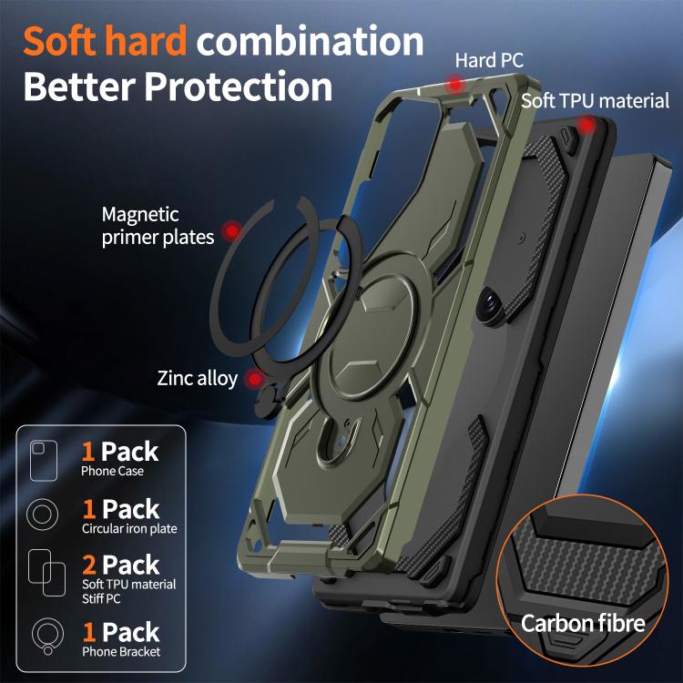 For Samsung Galaxy S25 Ultra 5G Cooling MagSafe Holder Phone Case