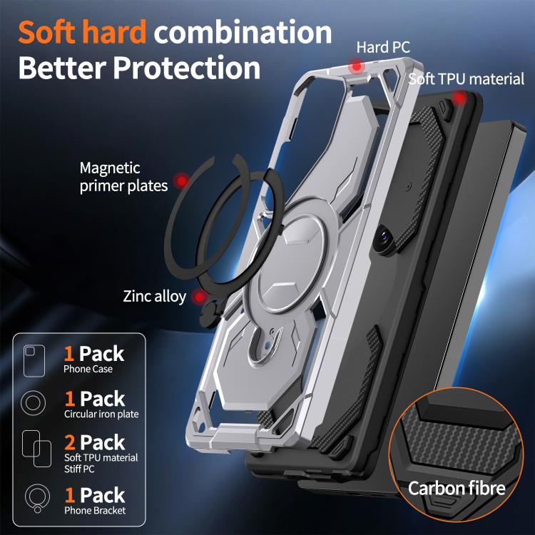 For Samsung Galaxy S25 Ultra 5G Cooling MagSafe Holder Phone Case