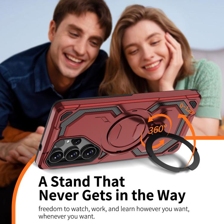 For Samsung Galaxy S24 Ultra 5G Cooling MagSafe Holder Phone Case