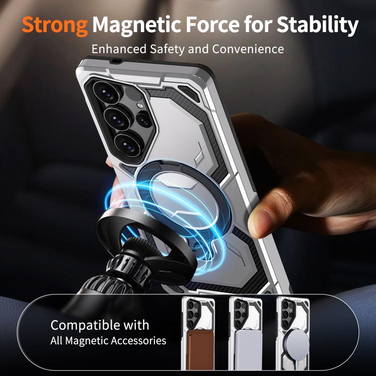 For Samsung Galaxy S24 Ultra 5G Cooling MagSafe Holder Phone Case