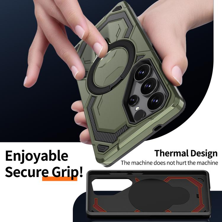 For Samsung Galaxy S22 Ultra 5G Cooling MagSafe Holder Phone Case