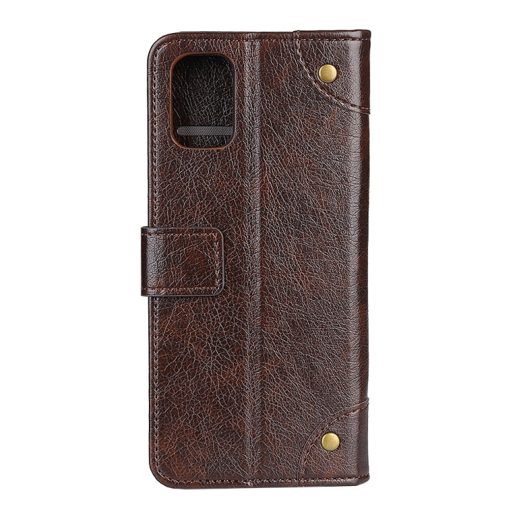 For Samsung Galaxy M51 (Side Fingerprint Version) Copper Buckle Nappa Texture Horizontal Flip Leather Case with Holder & Card Slots & Wallet