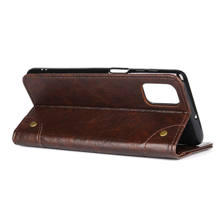 For Samsung Galaxy M51 (Side Fingerprint Version) Copper Buckle Nappa Texture Horizontal Flip Leather Case with Holder & Card Slots & Wallet
