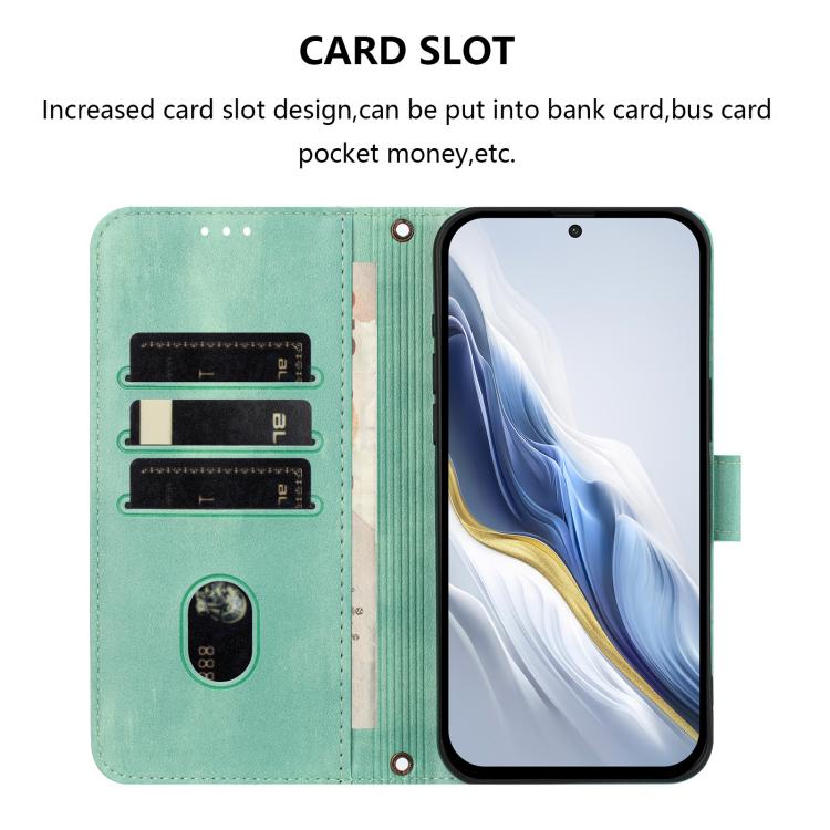For Huawei Mate 60 Pro / Mate 60 Pro+ Line Splicing Buckle Retro Leather Phone Case