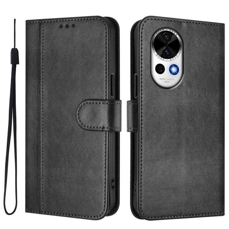 For Huawei Nova 13 / Nova 12 Line Splicing Buckle Retro Leather Phone Case