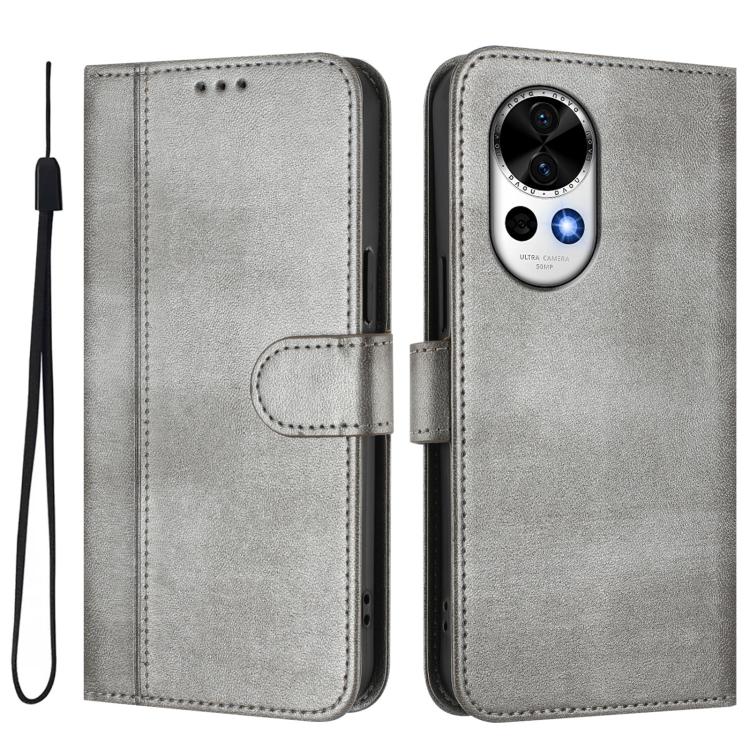 For Huawei Nova 13 / Nova 12 Line Splicing Buckle Retro Leather Phone Case