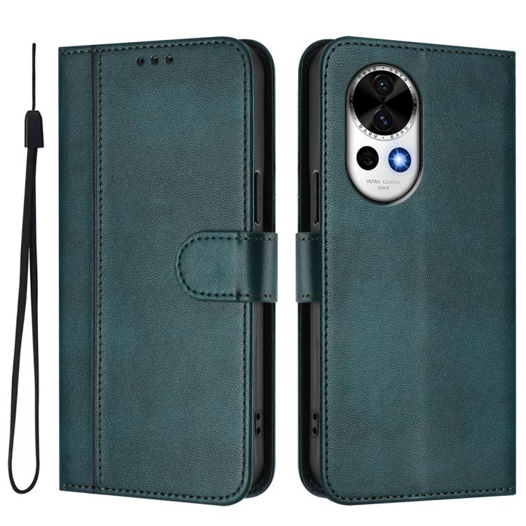 For Huawei Nova 13 / Nova 12 Line Splicing Buckle Retro Leather Phone Case