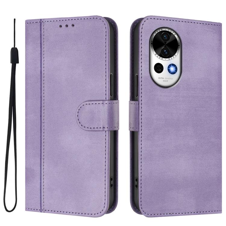 For Huawei Nova 13 / Nova 12 Line Splicing Buckle Retro Leather Phone Case