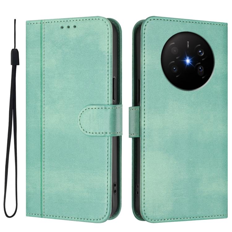 For Huawei Mate 70 Air 5G Line Splicing Buckle Retro Leather Phone Case