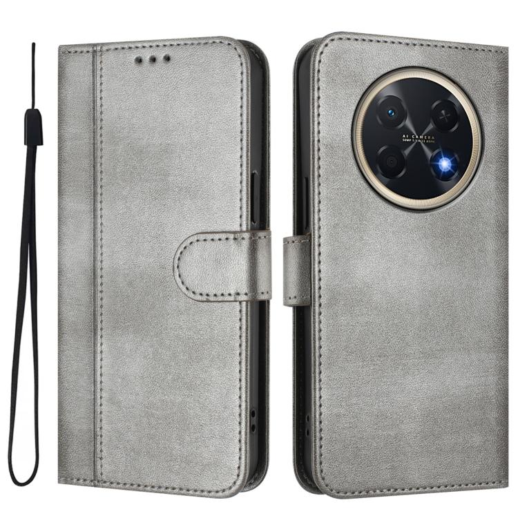 For Huawei Pura 90 Pro Max 5G Line Splicing Buckle Retro Leather Phone Case