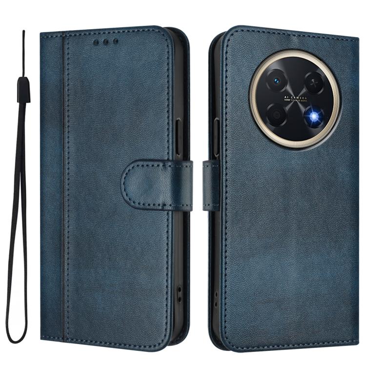 For Huawei Pura 90 Pro Max 5G Line Splicing Buckle Retro Leather Phone Case