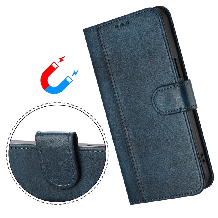 For Honor 300 Line Splicing Buckle Retro Leather Phone Case