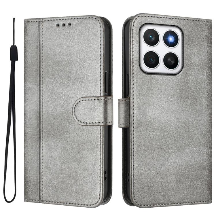 For Honor X8c 4G Global Line Splicing Buckle Retro Leather Phone Case