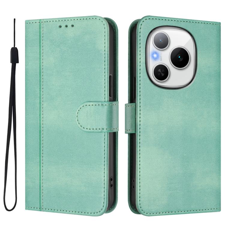For Honor Power Line Splicing Buckle Retro Leather Phone Case