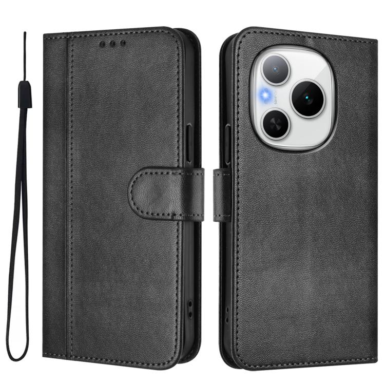 For Honor Power Line Splicing Buckle Retro Leather Phone Case