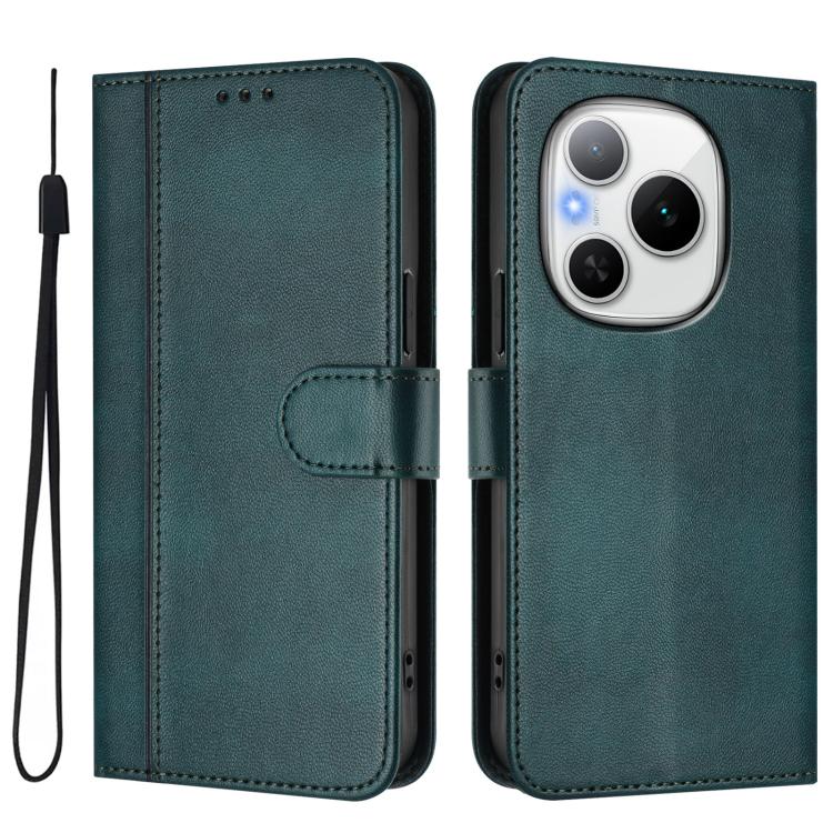 For Honor Power Line Splicing Buckle Retro Leather Phone Case