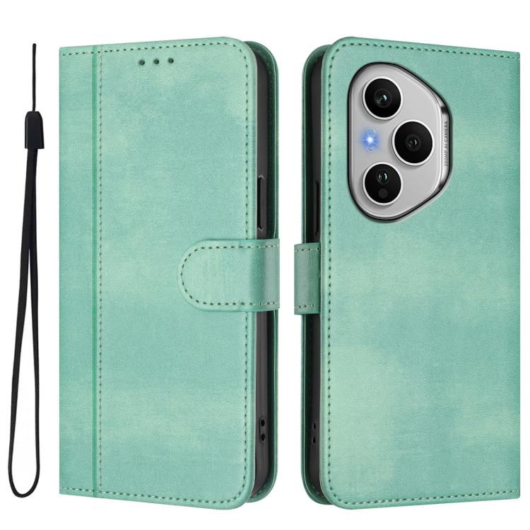 For Honor 400 Pro Global 160.8mm Line Splicing Buckle Retro Leather Phone Case