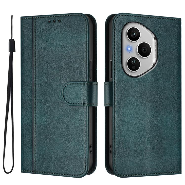 For Honor 400 Pro Global 160.8mm Line Splicing Buckle Retro Leather Phone Case