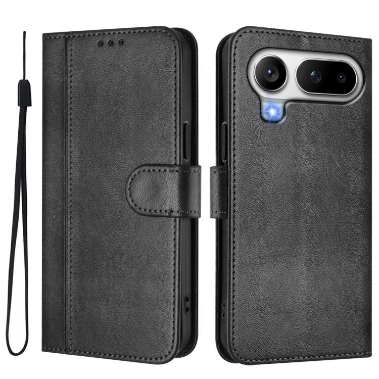 For Honor Magic8 Pro Air 5G Line Splicing Buckle Retro Leather Phone Case