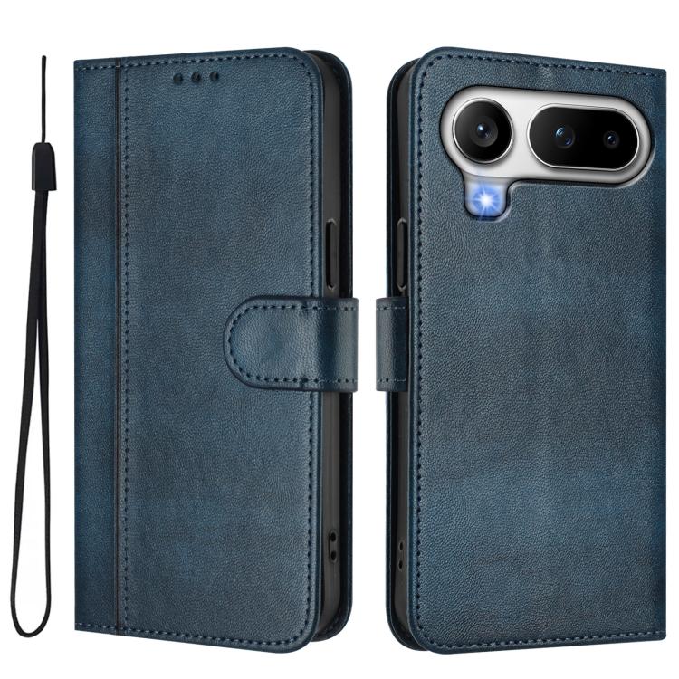 For Honor Magic8 Pro Air 5G Line Splicing Buckle Retro Leather Phone Case