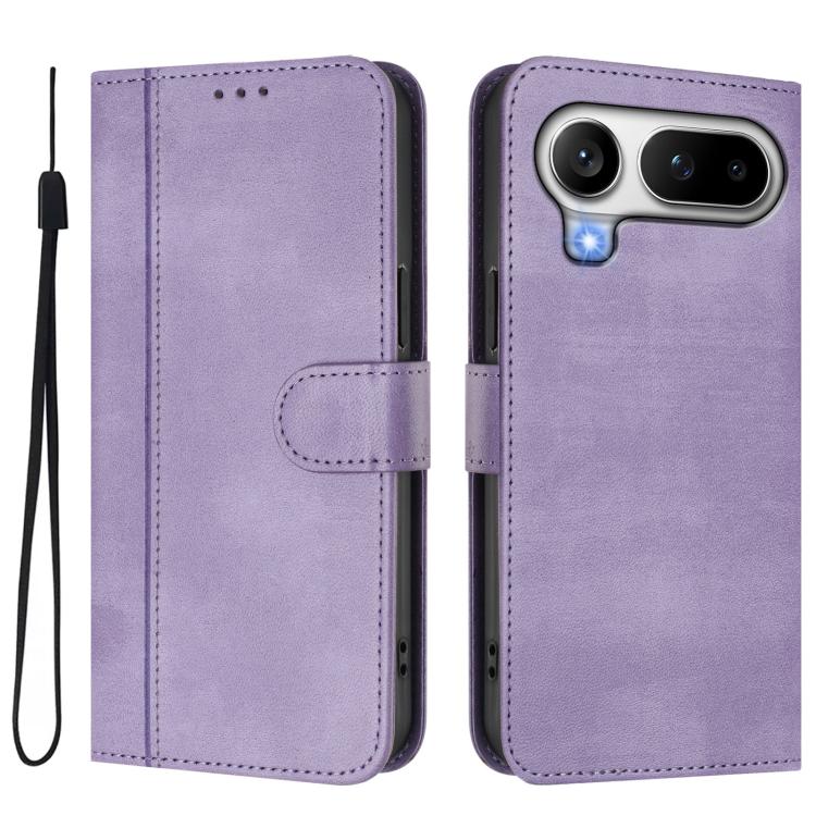 For Honor Magic8 Pro Air 5G Line Splicing Buckle Retro Leather Phone Case