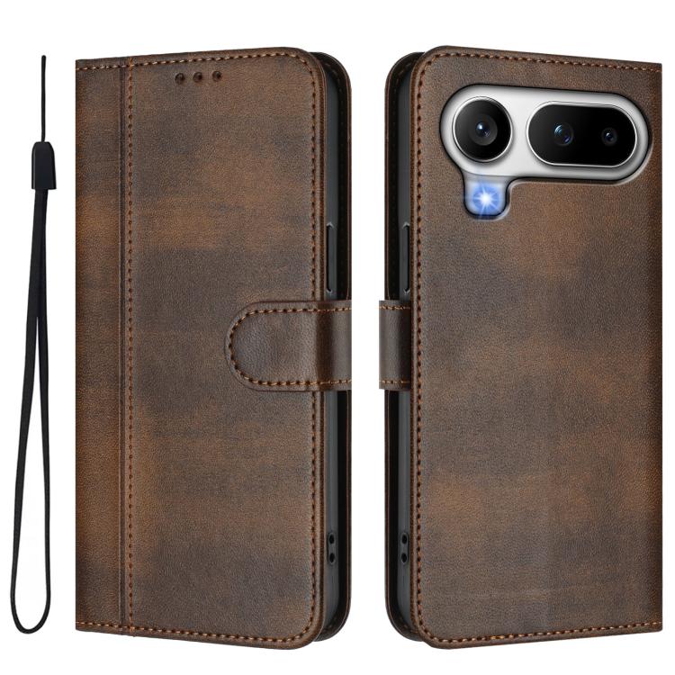 For Honor Magic8 Pro Air 5G Line Splicing Buckle Retro Leather Phone Case