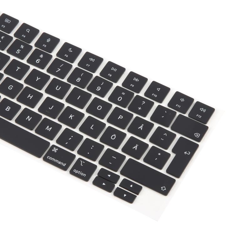 For MacBook A2681 A2941 A3113  A3114 10pcs UK Big Enter Version Keycaps, Language:Sweden