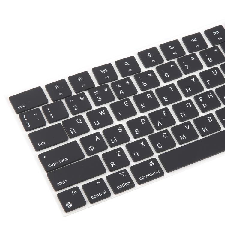 For MacBook A2442 A2485 A2779 A2780 A2991 A2992 A2918 10pcs US Small Enter Version Keycaps, Language:Russian