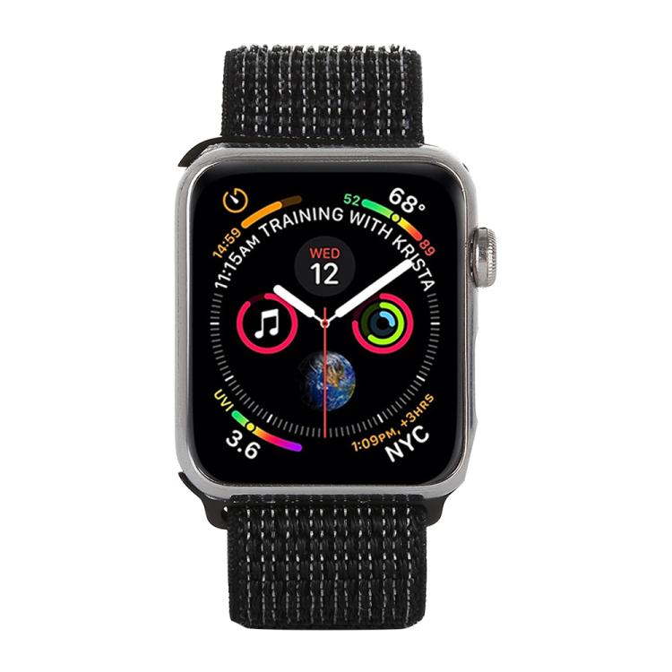 For Apple Watch 42mm / 41mm / 40mm / 38mm xDfind Nylon Loop Hook and Loop Fastener Watch Band