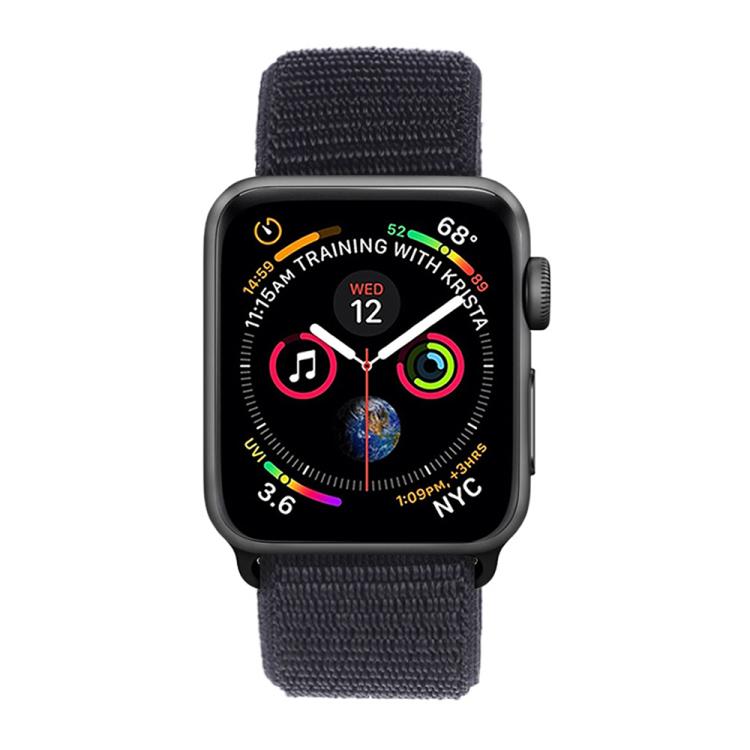For Apple Watch 42mm / 41mm / 40mm / 38mm xDfind Nylon Loop Hook and Loop Fastener Watch Band